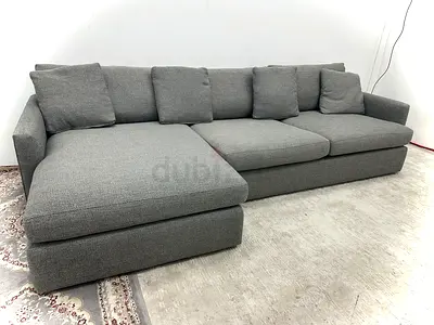 Brand new condition crate&barrel lshape sofa