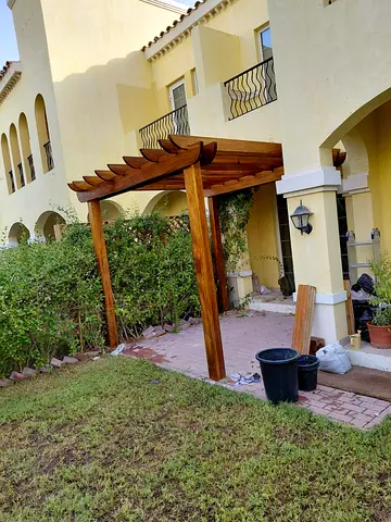 Garden wooden pergola