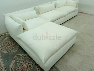 Expensive quality marina home feather 🪶 filled lshape sofa