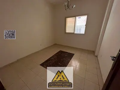 1BR with separate living room in Al Jurf 2, central AC, ground floor, AED 23,997, 4 cheques.
