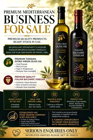 Business Opportunity – Premium Mediterranean Gourmet Products (UAE)