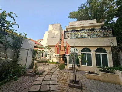 Private pool 2 balcony 2 hall Majlis 5 bedroom like new villa for sale 3.3m near beach parking garden