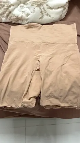 Beige High-Waist Shapewear Shorts - Size Medium