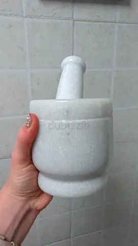 White Marble Mortar and Pestle - Medium Size
