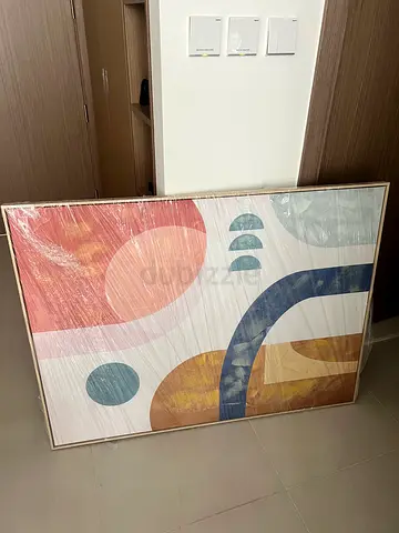 Modern Abstract Geometric Framed Wall Art