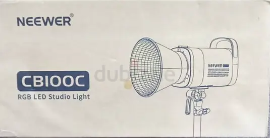 NEEWER CB100C 130w RGB LED Video Light, APP/2.4G Control 360° Full Color 2700K-6500K 27000lux/m COB