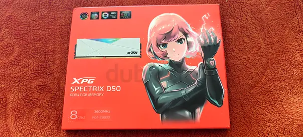 XPG Spectrix D50 DDR4 36000mhz 16gb(8x2) cl18 unused - White