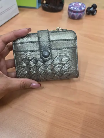 FREE Metallic Woven Leather Women's Compact Wallet