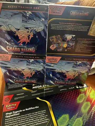 Pokémon TCG Elite Trainer Box – Chaos Rising booster boxes (sealed)