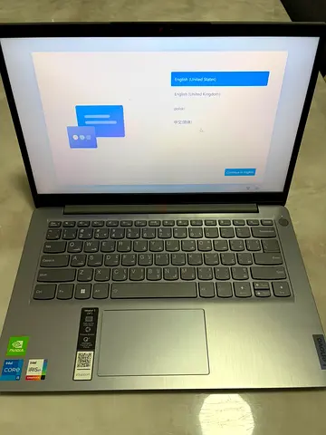 Lenovo Silver Laptop – perfect Condition, 14-inch