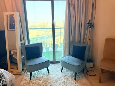 Pair of light blue accent lounge chairs - Excellent condition