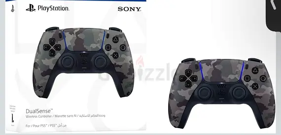 Sony PS5 DualSense Wireless Controller - Grey Camo (New)