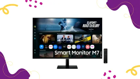 Samsung 32 Inch Smart Monitor M7 4K UHD Tizen Smart TV Monitor LS32FM702UUXEN