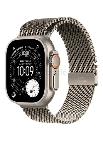 Watch Ultra 3 GPS + Cellular 49mm Natural Titanium Case With Natural Titanium Milanese Loop - Large