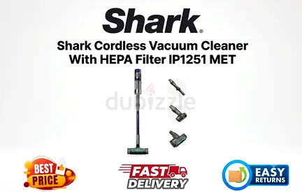 Shark Cordless Vacuum Cleaner, HEPA Filter - Excellent Condition, Original Box - FREE DELIVERY