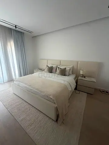 Upholstered King Size Bed with Headboard