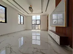 Luxury villa, first occupancy, in Al Bahia, Ajman. 4 master bedrooms, majlis, living room, fully equ