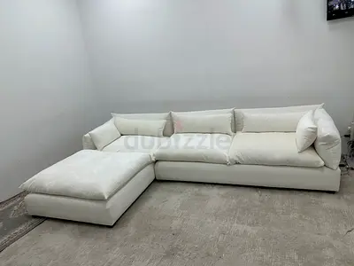 Selling marina home white color lshape sofa