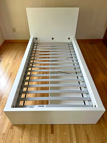 Ikea Malm Single Bed With Mattress And 2 Storage Drawers underneath