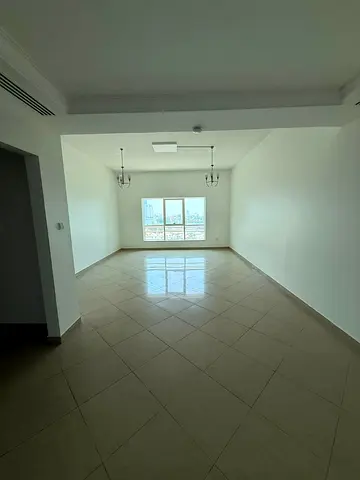 Two-bedroom apartment with a living room in Al Majaz 1. Rent: 4,000; security deposit: 4,000 (deferred payment); 4 installments. AC free