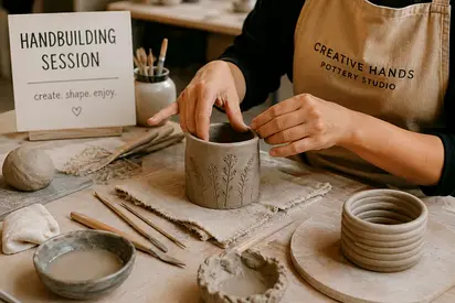 Hand building session