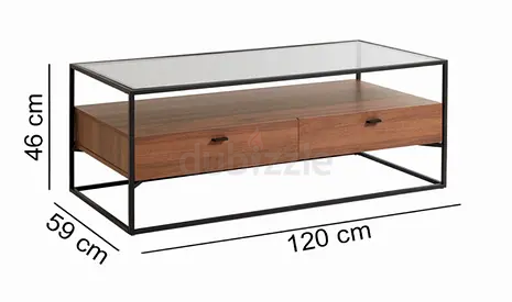RUBY GLASS COFFE TABLE