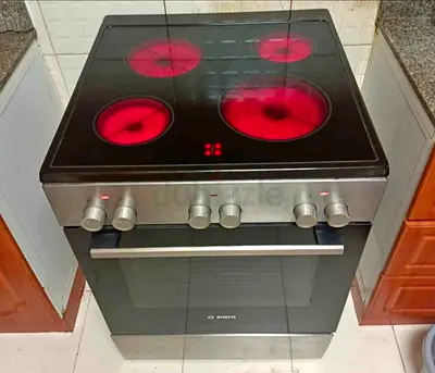 Free Delivery- BOSCH Latest Model 4-Burner Electric Ceramic Cooking Range 60x60 cm