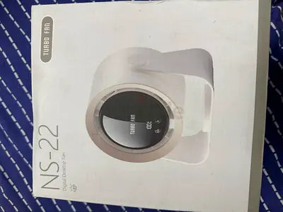 Desk Fan, USB Rechargeable Quiet Desktop Fan with 5400mAh Battery & LED Display, Adjustable Speed Co