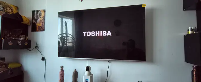 Toshiba 55" LED TV - Wall Mounted, Good Working Condition