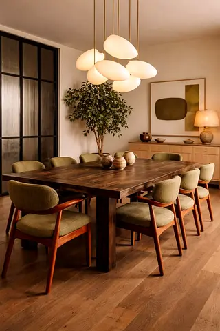 Custom made dining table with chairs | New custom made dining set for sale in Abu Dhabi