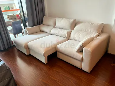 Beige Color IKEA Eskilstuna L Shape Sofa bed with storage beige