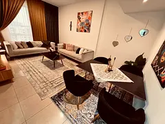 Two bedrooms and a living room / Sea view / Hotel-style furnishings / Al Qasba / Sharjah