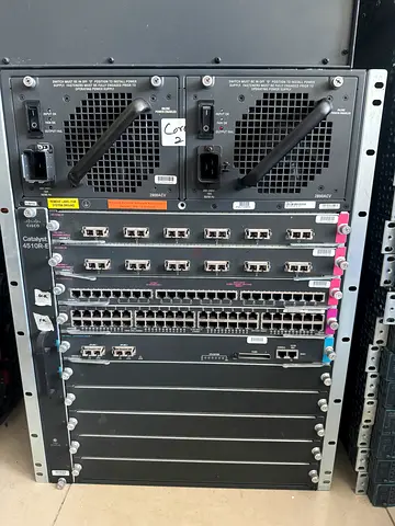 Cisco Catalyst 4510R-E 10-Slot Core Switch | WS-X4515 Supervisor V | 2x WS-X4306-GB | 24-Port Gigabi