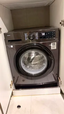 Samsung Front Load Washer - 8kg, Grey, Built-in
