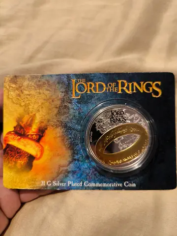 The Lord of the Rings 31g Silver Plated Commemorative Coin (Collectible)