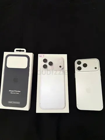 White iPhone 17 Pro Max with box UAE Version