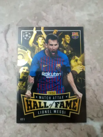 Lionel Messi 2024 Match Attax Hall of Fame Collectible Card