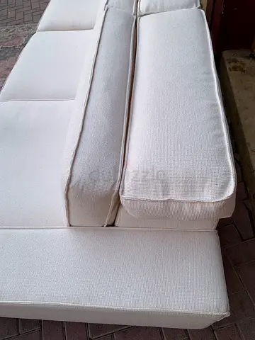 West Elm L shape sofa Beige