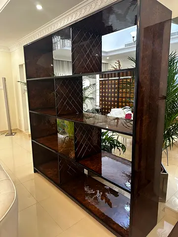Italian BENTLEY Home Eastwood Bookshelves bookcase shelf library divider L160 D50 H211 cm