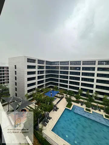 Brand New 1BR with Pool View | Nasaq 4 Aljada | Smart Home