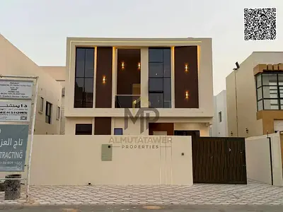 فيلا عائلية فاخرة للبيع في الزهية - عجمان، تصميم عصري ومناطق واسعة تشمل 4 غرف نوم رئيسية