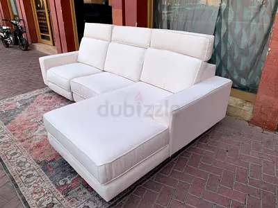 West Elm electric recycliner lshape sofa
