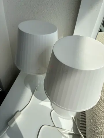 Pair of White IKEA Wall Spotlights