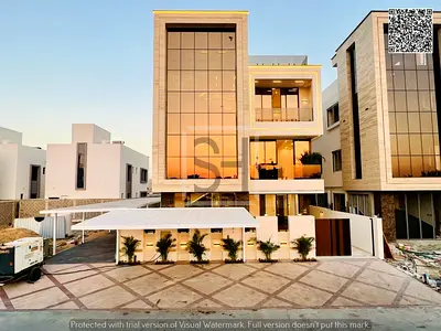 Villa for sale opposite a garden, including registration fees, electricity, water and air condition