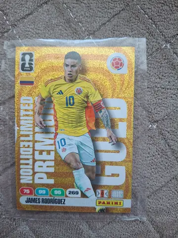 James Rodriguez limited edition premium gold panini adrenalyn xl fifa world cup 2026