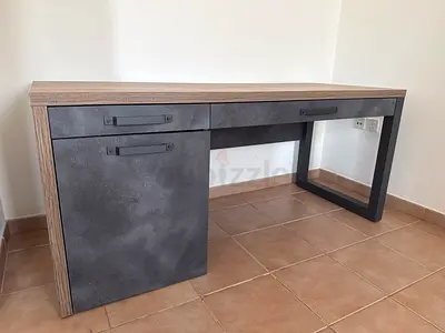 Modern industrial-style office desk with storage drawers - LaFabrica