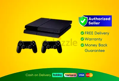 Sony PlayStation 4 - Fat - Black - 500GB with 2 Controller | Brand New | Warranty | FREE Delivery