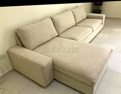 Almost brand new Condition IKEA Kivik L Shape Sofa Beige