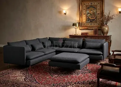 Contemporary corner sofa with comfortable cushions and stylish appearance. Choose your favorite colo