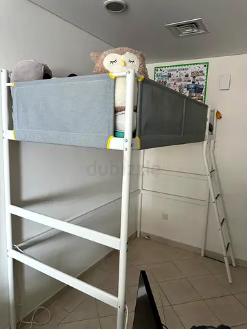 Ikea VITVAL Loft bed frame + mattress